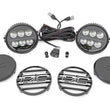 Load image into Gallery viewer, Rough Country Black Series Halo LED Light Pair | White/Amber DRL | 6.5 Inch | Round 70805B - Main Product View