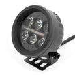 Load image into Gallery viewer, Rough Country Black Series Round LED Light Pair | 3.5 Inch | Amber DRL 70900 - Side View