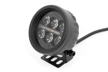 Load image into Gallery viewer, Rough Country Black Series Round LED Light Pair | 3.5 Inch | Amber DRL 70900A - Side View