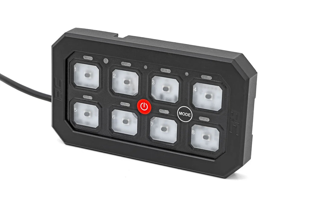 Rough Country Bluetooth | 8 Gang Switch Panel | RGB Backlit Buttons | Multifunction Modes 70975 - Back View