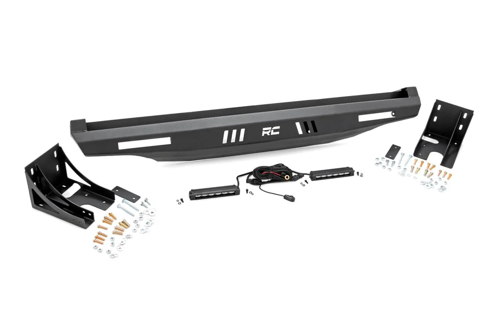 Rough Country Bumper | Rear | 6" Black Slimline LED Pair | Multiple Makes & Models (Can-Am/Polaris) 93059 - Rear View