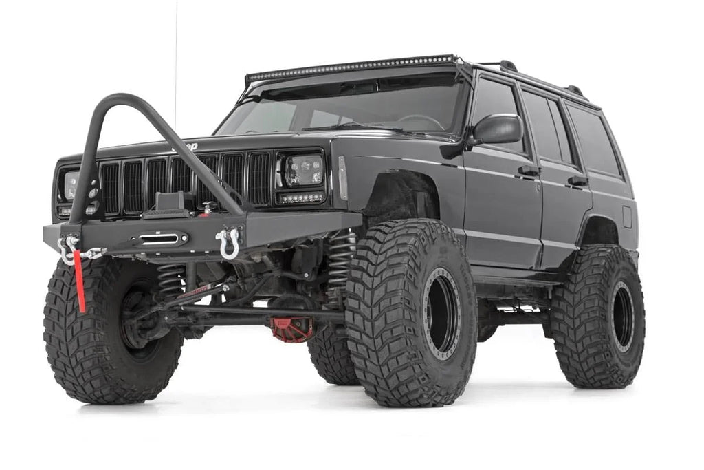 Rough Country Bumper Stinger Bar | Jeep Cherokee XJ 2WD/4WD (1984-2001) 1055 - Side View