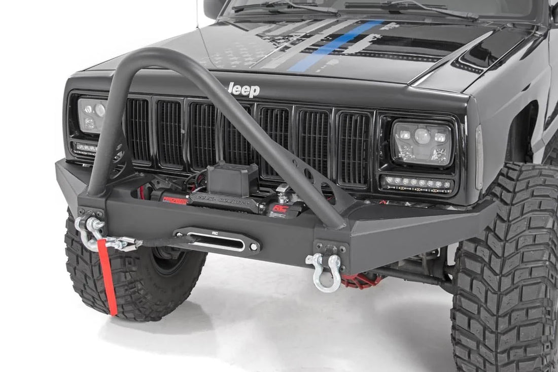 Rough Country Bumper Stinger Bar | Jeep Cherokee XJ 2WD/4WD (1984-2001) 1055 - Back View
