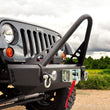 Load image into Gallery viewer, Rough Country Bumper Stinger Bar | Jeep Cherokee XJ 2WD/4WD (1984-2001) 1055 - Installation View
