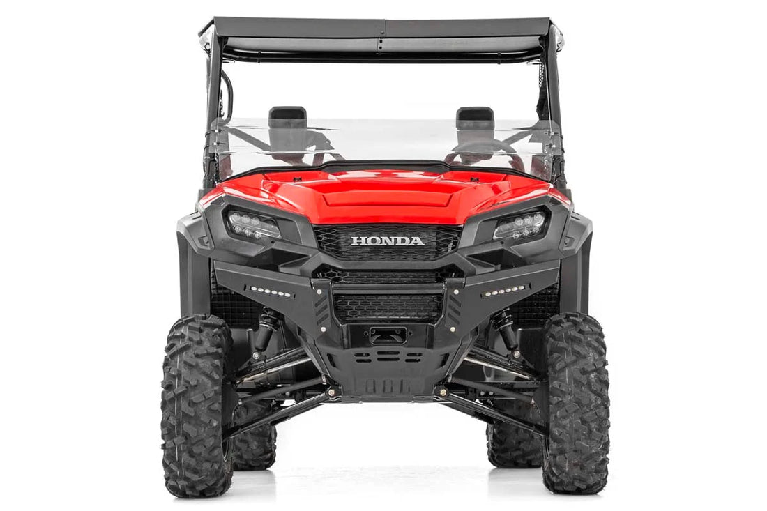 Rough Country Bumper Wings | No Stinger | 6" Led Combo | Honda Pioneer 1000/Pioneer 1000-5 92023 - Installation View