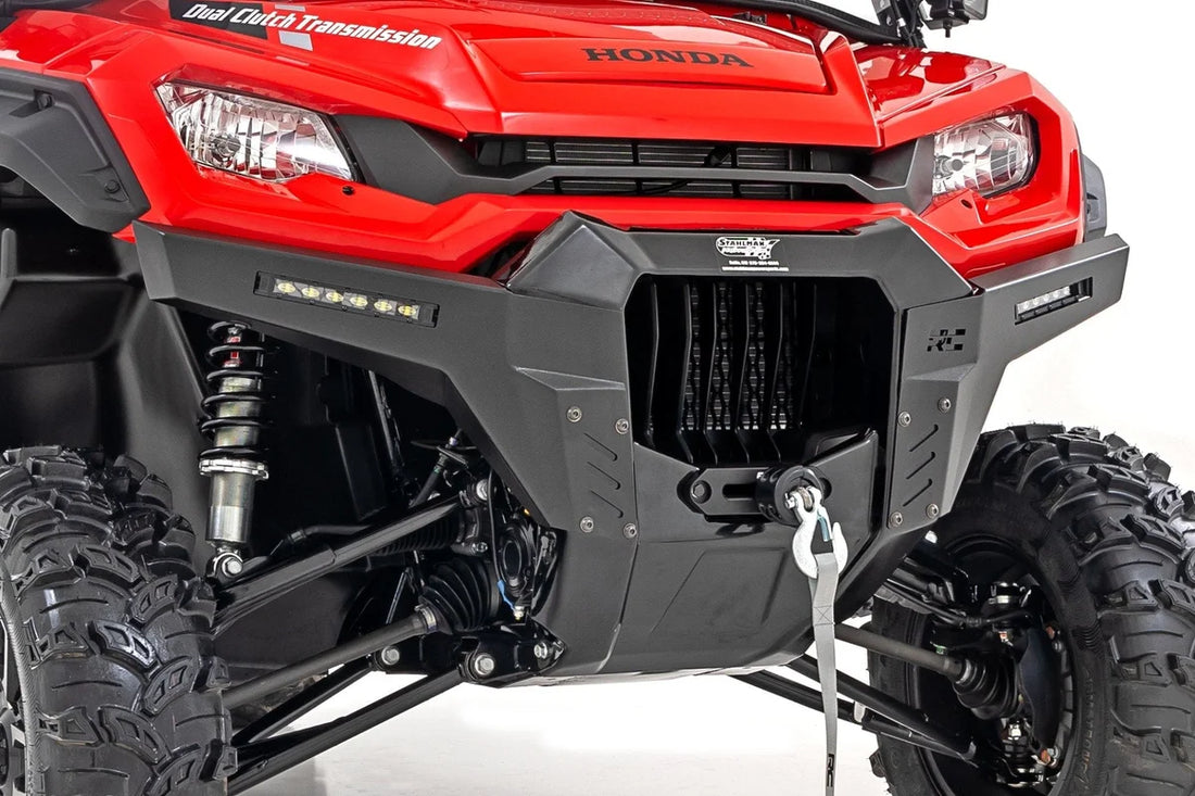 Rough Country Bumper Wings | Stinger | 6" Led Combo | Honda Pioneer 1000-6 - Back View