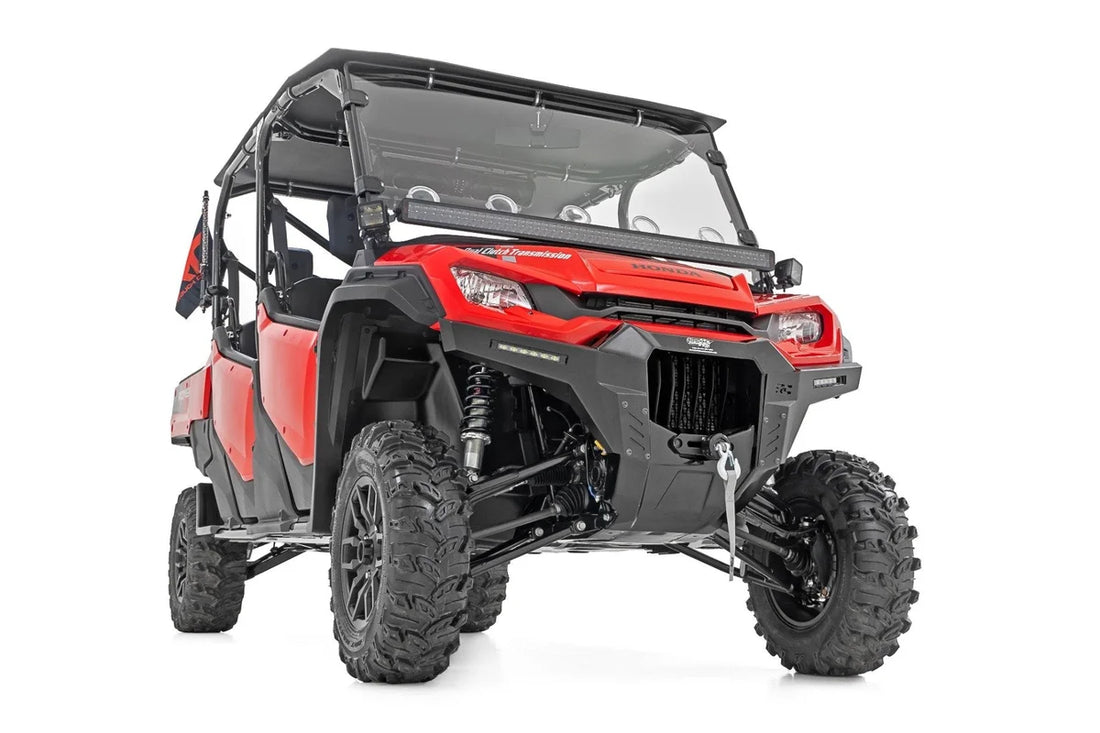 Rough Country Bumper Wings | Stinger | 6" Led Combo | Honda Pioneer 1000-6 - Installation View
