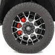 Load image into Gallery viewer, Rough Country Caliper Covers | Front and Rear | Red | Toyota 4Runner 2WD/4WD (2003-2024) 71149 - Installation View