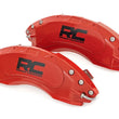 Load image into Gallery viewer, Rough Country Caliper Covers | Rear | Red | Jeep Wrangler JK/Wrangler Unlimited  (2007-2018) - Rear View
