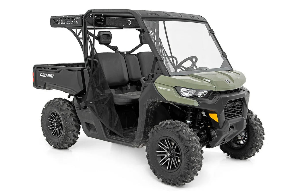 Rough Country Cargo Rack | Dual 2" Black LED Pairs | Flush Mount | Can-Am Defender HD 5/HD 8/HD 9/HD 10 97027 - Additional...