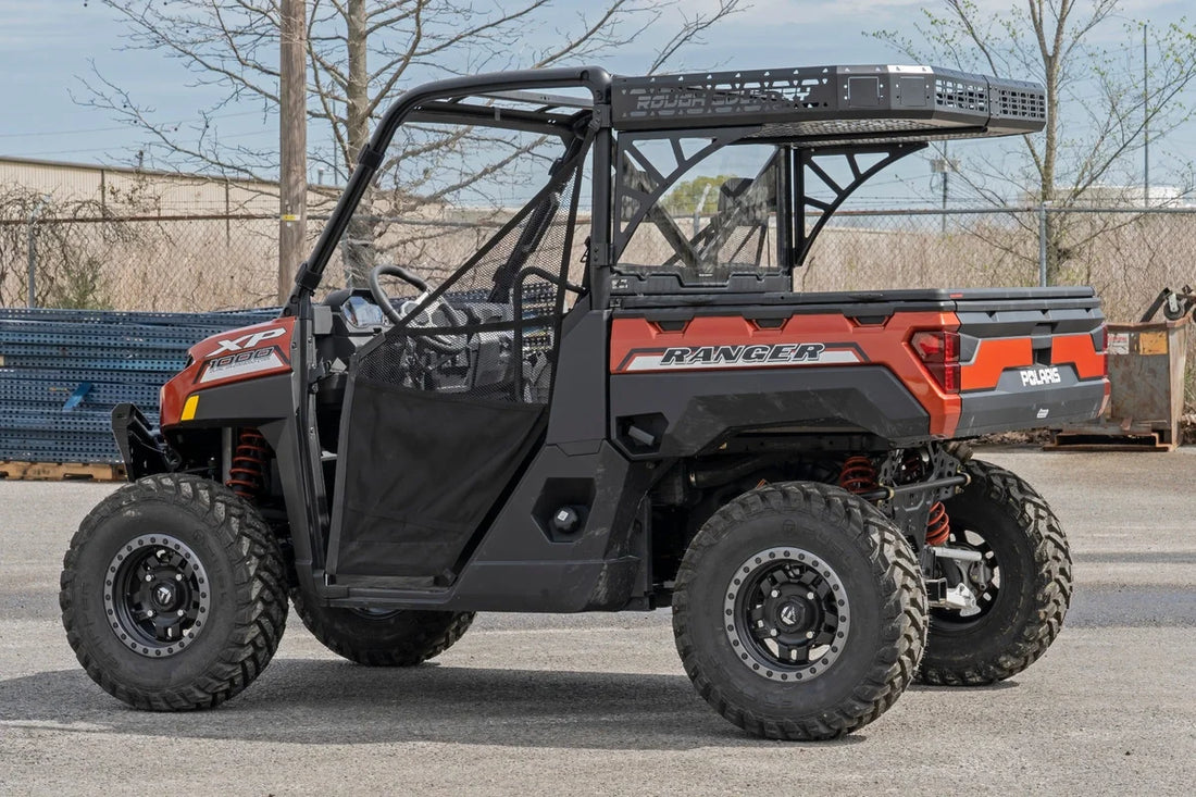 Rough Country Cargo Rack | Dual 2" Black LED Pairs | Flush Mount | Polaris Ranger 1000/Ranger XP 1000 93057 - Additional V...