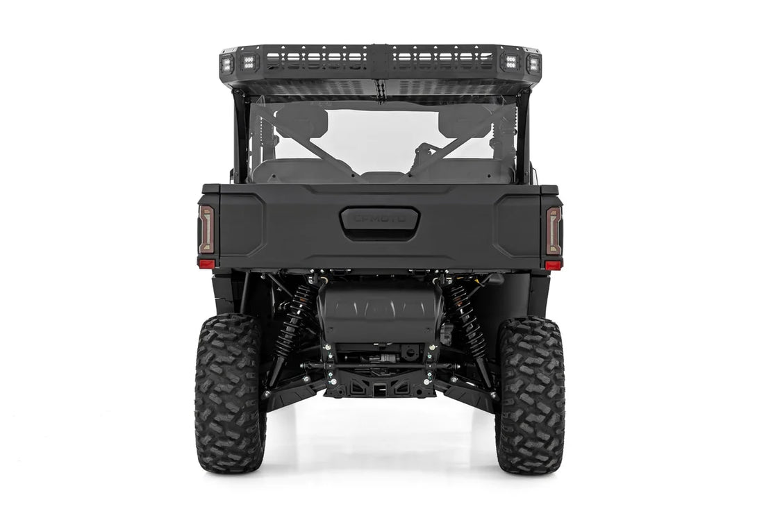 Rough Country Cargo Rack | Dual 2" Black LED Pairs | Flush Mount | CFMOTO U10 1000 PRO 96133 - Installation View