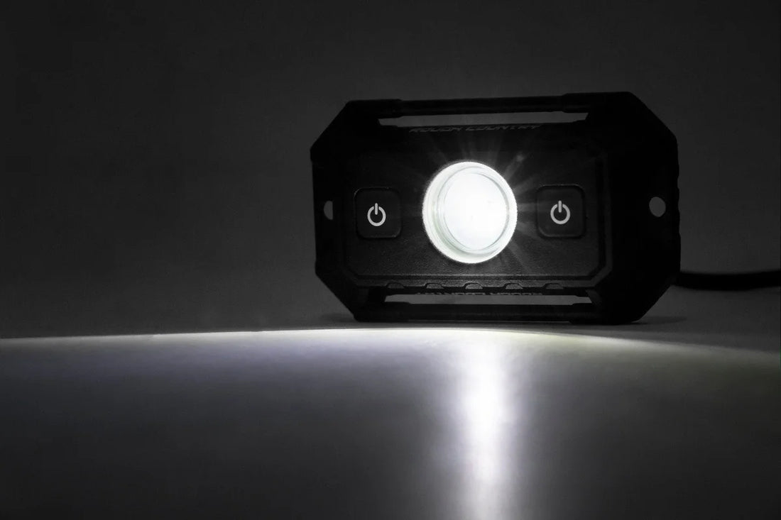 Rough Country Chrome Series LED | Dome Light | RGB/White 70982 - Back View