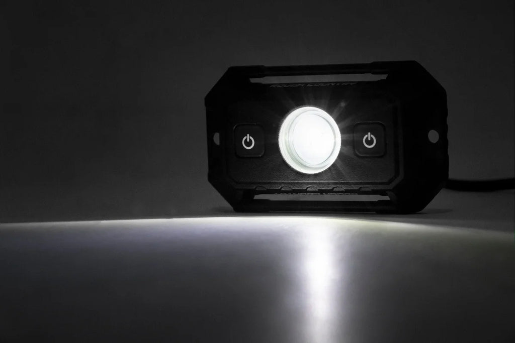 Rough Country Chrome Series LED | Dome Light | RGB/White 70982 - Back View