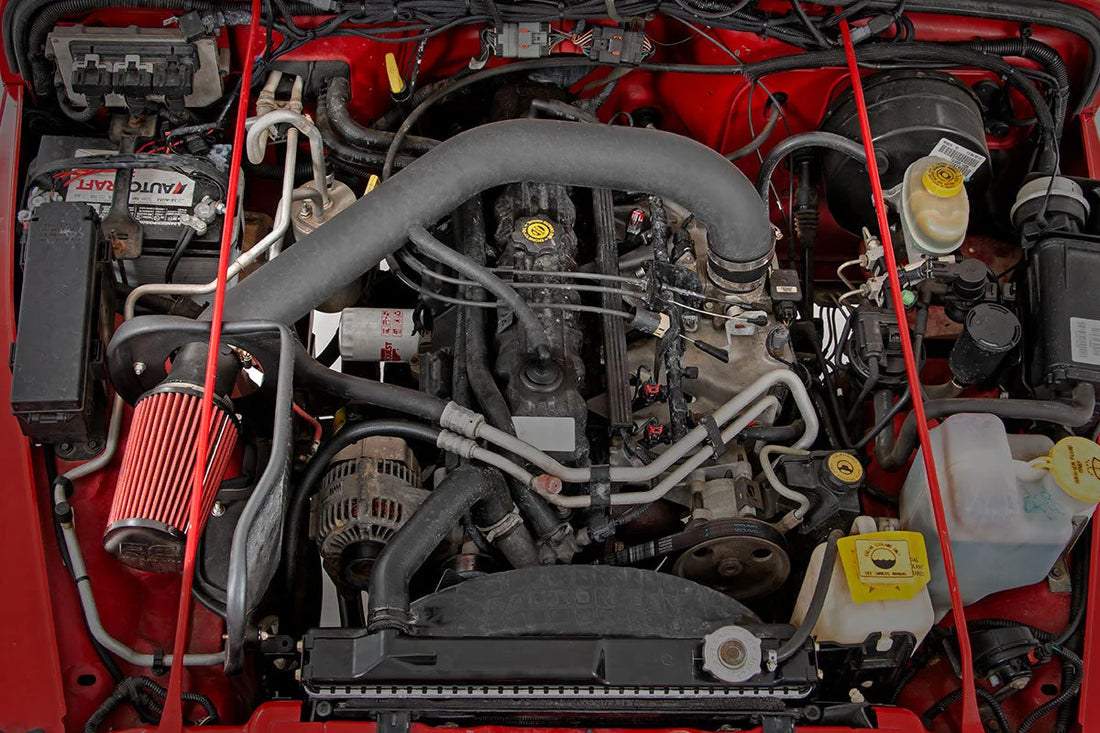 Rough Country Cold Air Intake Kit | 4.0L | Jeep Wrangler TJ 4WD (1997-2006) 10553 - Installation View