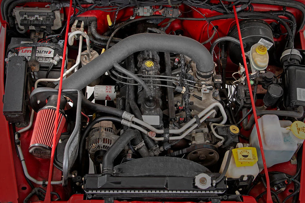 Rough Country Cold Air Intake Kit | 4.0L | Jeep Wrangler TJ 4WD (1997-2006) 10553 - Installation View