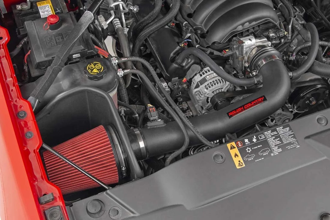 Rough Country Cold Air Intake Kit 5.3L/6.2L | Pre Filter | Chevy/GMC 1500 (14-18 & Classic) 10551PF - Back View