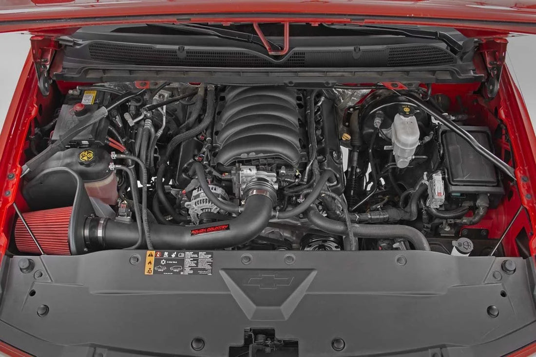 Rough Country Cold Air Intake Kit 5.3L/6.2L | Pre Filter | Chevy/GMC 1500 (14-18 & Classic) 10551PF - Installation View