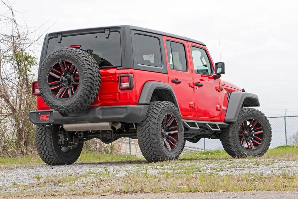 Rough Country Contoured Drop Steps | 4 Door | Jeep Wrangler JL (21-24)/Wrangler Unlimited (18-24) 90769A - Additional View 5