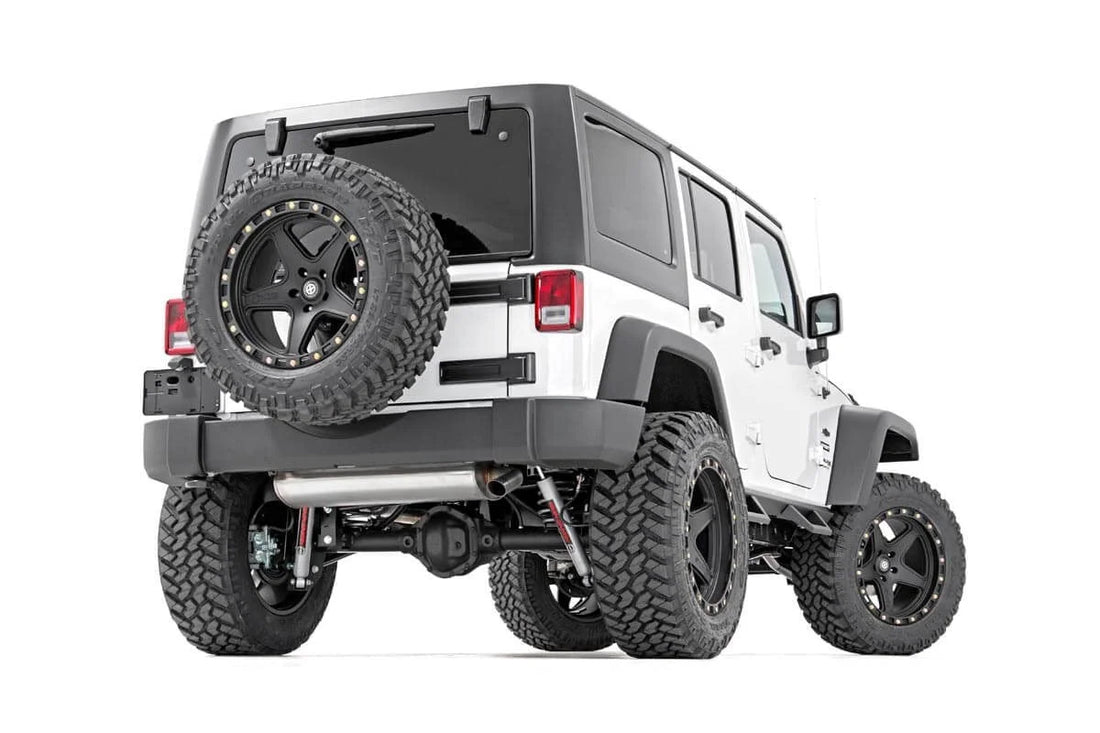 Rough Country Contoured Drop Steps | 4 Door | Jeep Wrangler Unlimited 2WD/4WD (2007-2018) 90765B - Additional View 5