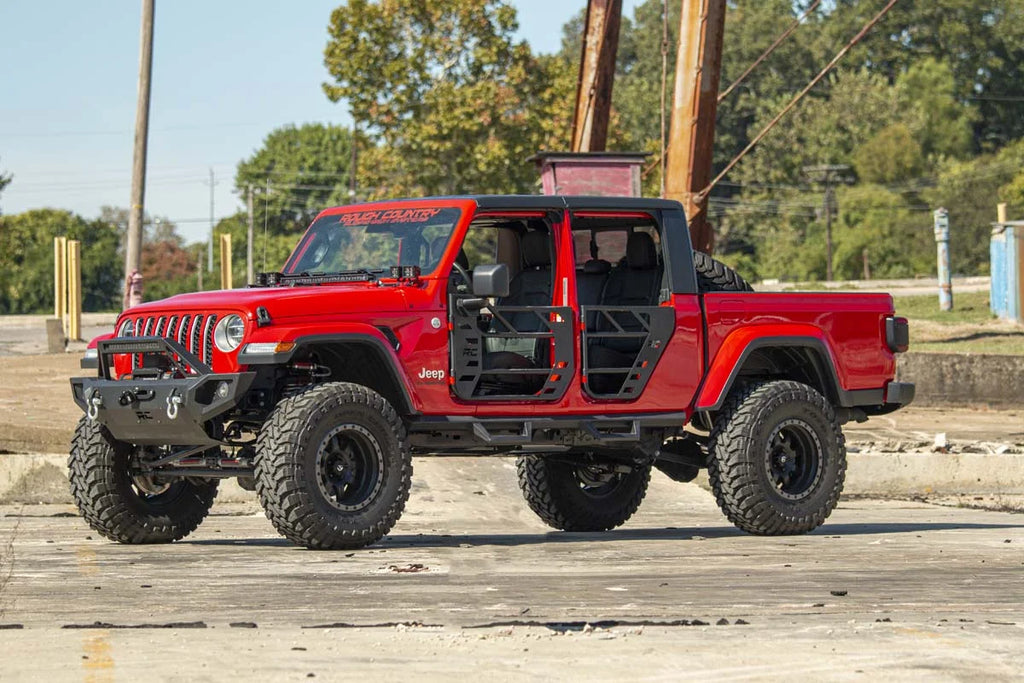 Rough Country Contoured Drop Steps | Jeep Gladiator JT 4WD (2020-2024) 90762 - Back View