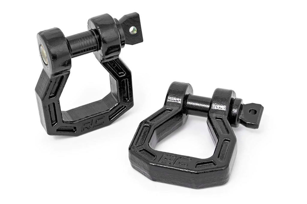 Rough Country D-Ring | Forged | Pair | Black RS118 - Main Product View