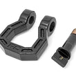 Load image into Gallery viewer, Rough Country D-Ring | Forged | Pair | Black RS118 - Side View