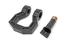 Load image into Gallery viewer, Rough Country D-Ring | Forged | Pair | Black RS118 - Side View