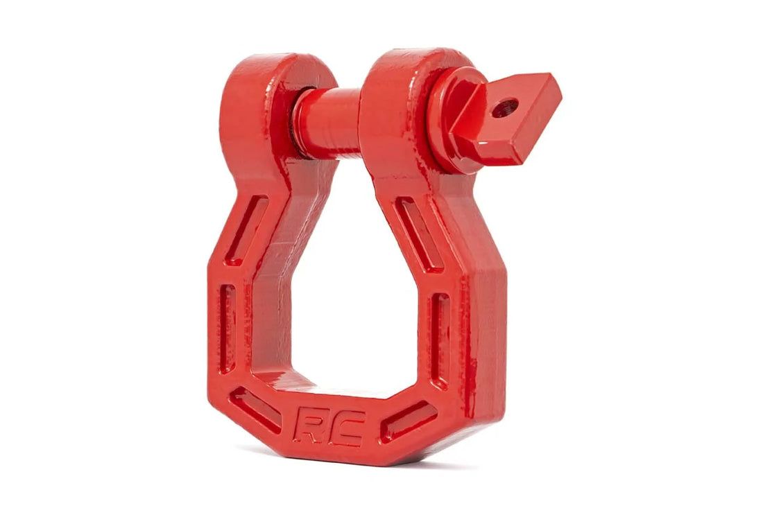 Rough Country D-Ring | Forged | Pair | Red RS119 - Detail View