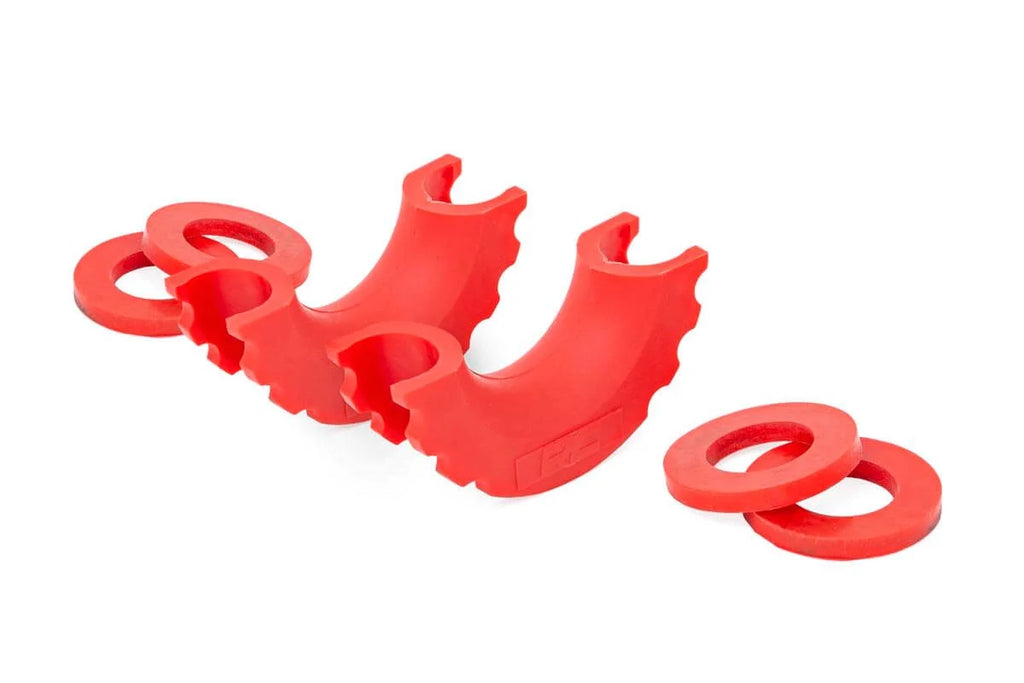 Rough Country D-Ring Isolator Kit | Pair | Red RS102 - Main Product View