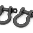 Load image into Gallery viewer, Rough Country D Ring Shackles | Cast | 3/4" Pin | Pair | Black RS121