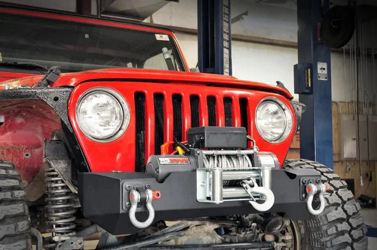 Rough Country D Ring Shackles and Mounts | TJ Stubby | XJ Winch | Jeep Cherokee XJ (84-01)/Wrangler TJ (97-06) 1058 - Inst...