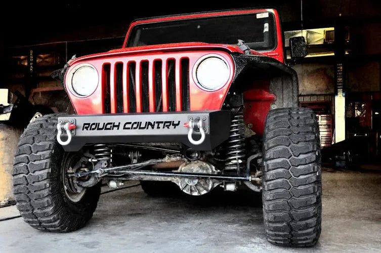 Rough Country D Ring Shackles and Mounts | TJ Stubby | XJ Winch | Jeep Cherokee XJ (84-01)/Wrangler TJ (97-06) 1058 - Inst...