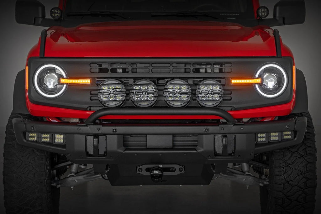 Rough Country DRL Halo LED Headlights | DOT Approved | Ford Bronco 4WD (2021-2025) - Main Product View