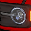 Load image into Gallery viewer, Rough Country DRL Halo LED Headlights | DOT Approved | Ford Bronco 4WD (2021-2025) - Installation View