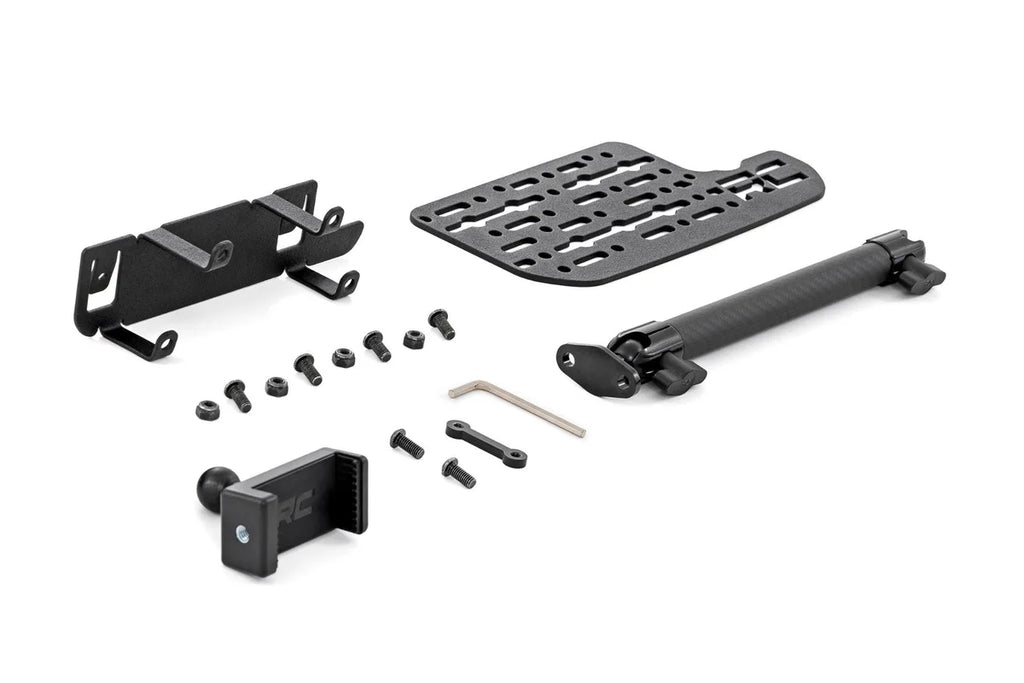 Rough Country Dash Mount | 10" Non-Mag Safe Mount Kit | 8in Screen | Ram 1500 4WD (2019-2026) - Mounting View