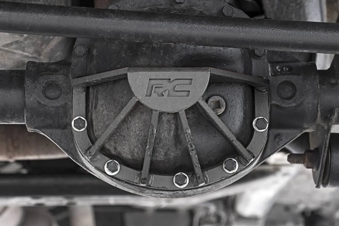 Rough Country Diff Guard | Front | Dana 30 | LP | Jeep Cherokee XJ/Comanche MJ/Wrangler JK/Wrangler TJ 1035 - Side View