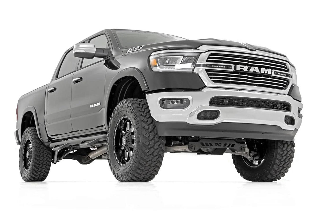 Rough Country Dual 6in LED Grille Kit | Black Slimline | Ram 1500 2WD/4WD (2019-2024) 70783 - Side View