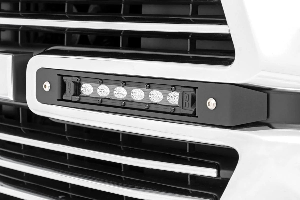 Rough Country Dual 6in LED Grille Kit Black Slimline 70783 fits... – CI ...