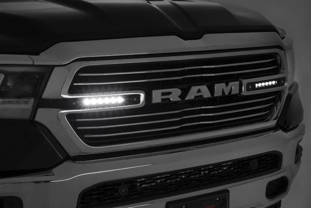 Rough Country Dual 6in LED Grille Kit | Black Slimline | Ram 1500 2WD/4WD (2019-2024) 70783 - Additional View 5
