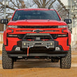 Load image into Gallery viewer, Rough Country EXO Winch Mount Kit | Chevy Silverado 1500 2WD/4WD (2019-2022) 10765 - Installation View