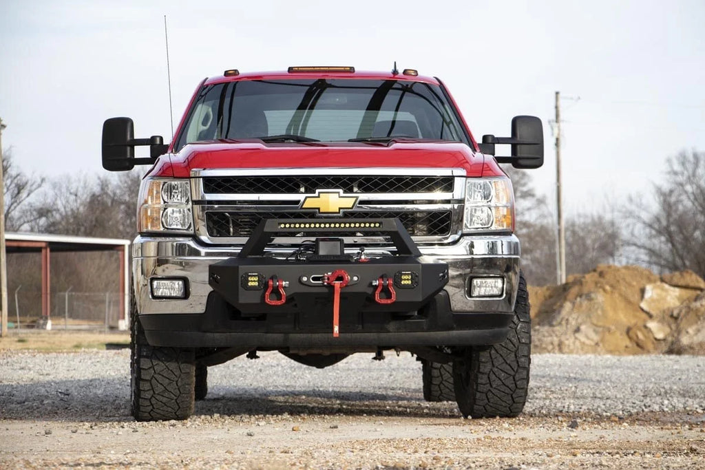 Rough Country EXO Winch Mount Kit | Chevy Silverado 2500 HD/3500 HD 2WD/4WD (2011-2019) 10764 - Additional View 5