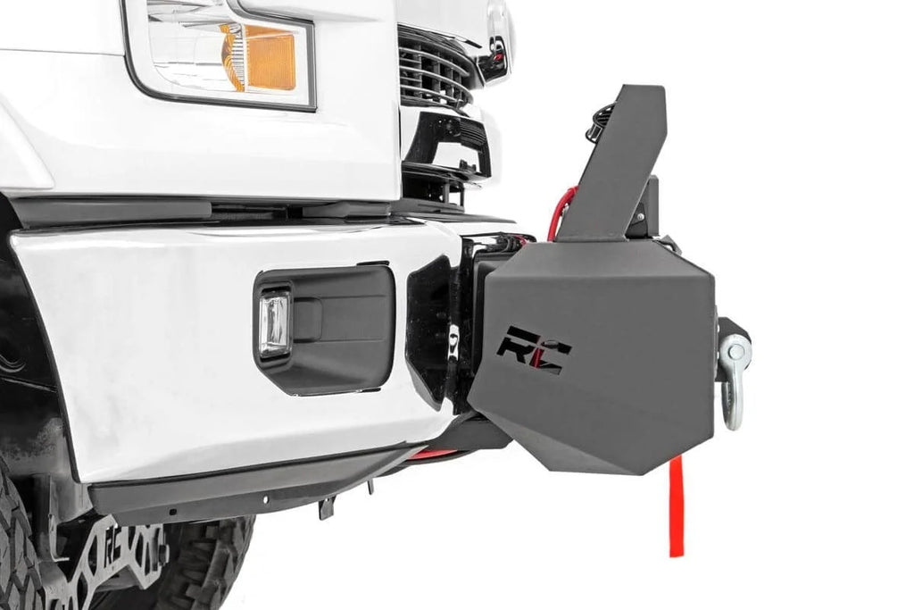 Rough Country EXO Winch Mount Kit | Ford F-150 2WD/4WD (2009-2024) 10762 - Side View