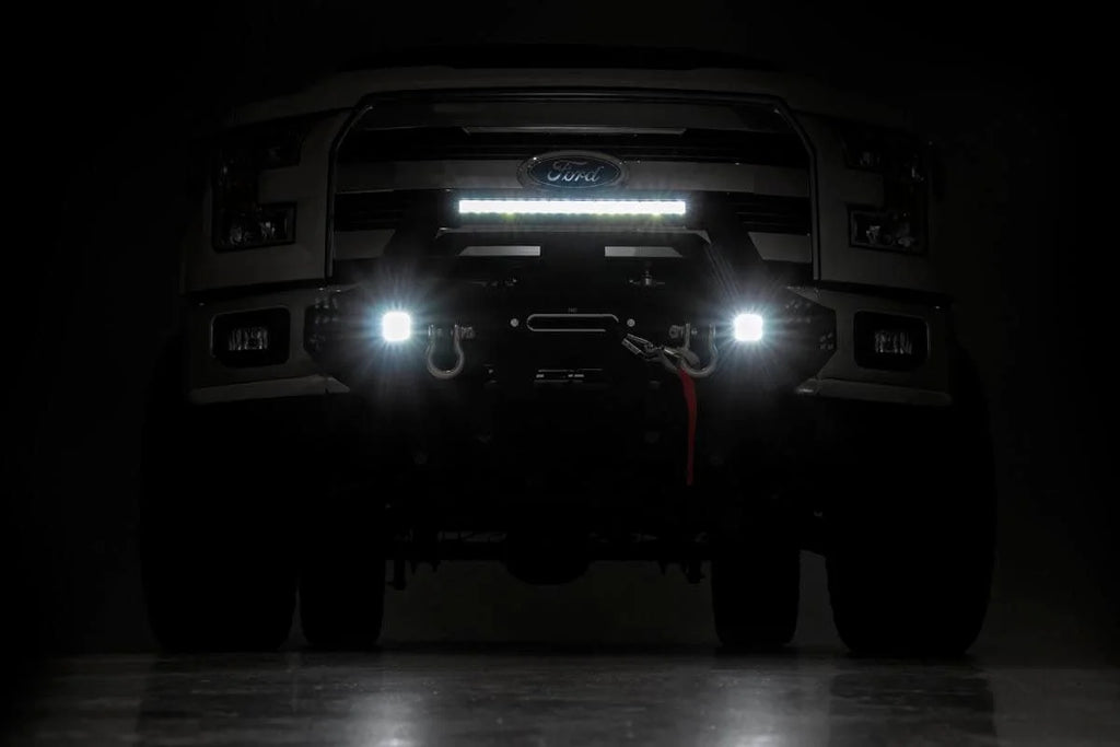 Rough Country EXO Winch Mount Kit | Ford F-150 2WD/4WD (2009-2024) 10762 - Installation View