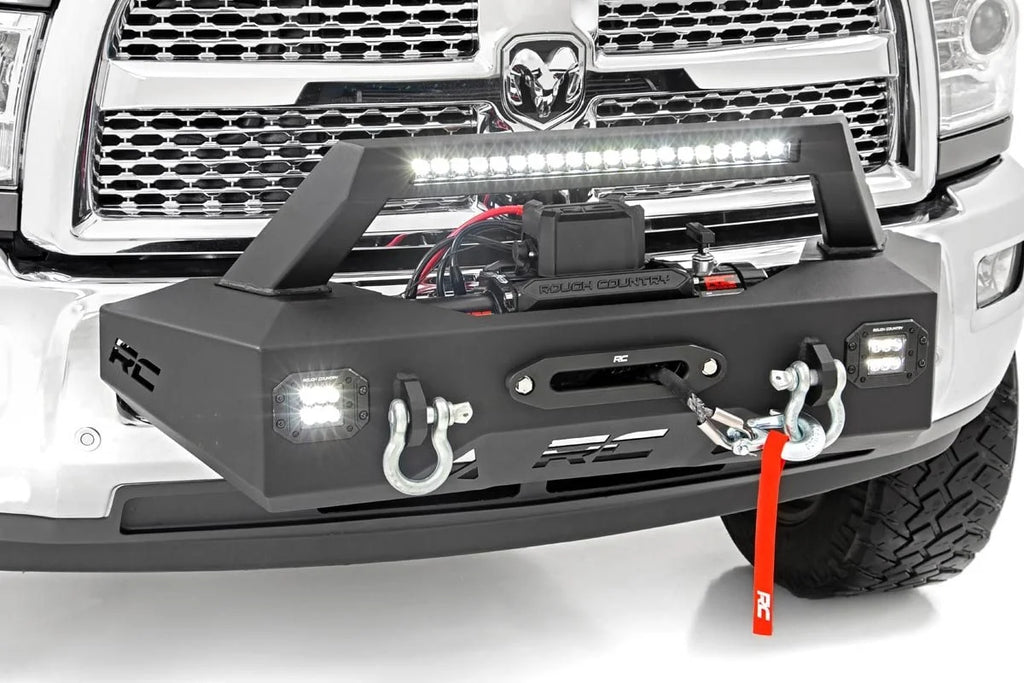Rough Country EXO Winch Mount Kit | Ram 2500 2WD/4WD (2014-2018) 31007 - Back View