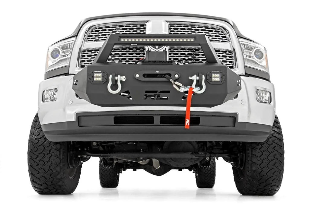 Rough Country EXO Winch Mount Kit | Ram 2500 2WD/4WD (2014-2018) 31007 - Installation View