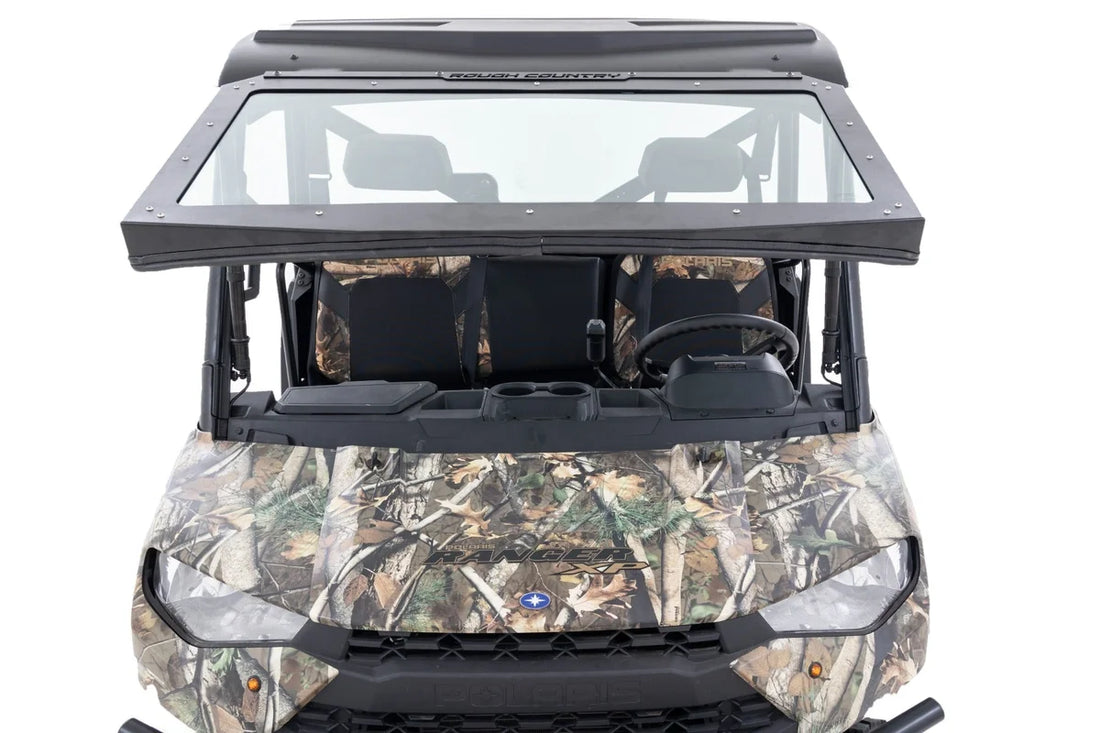 Rough Country Electric Tilt Windshield | Glass | Polaris Ranger 1000/Ranger XP 1000 98317221 - Back View