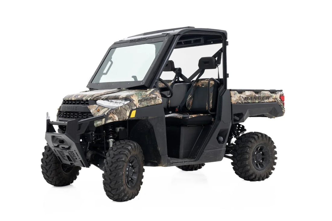 Rough Country Electric Tilt Windshield | Glass | Polaris Ranger 1000/Ranger XP 1000 98317221 - Installation View