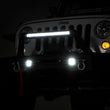 Load image into Gallery viewer, Rough Country FR Bumper | Stubby | Hoop | BLK LED | Jeep Gladiator JT/Wrangler JK &amp; JL/Wrangler Unlimited 11826 - Front View