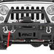Load image into Gallery viewer, Rough Country FR Bumper | Stubby | Hoop | BLK LED | Jeep Gladiator JT/Wrangler JK &amp; JL/Wrangler Unlimited 11826 - Front View